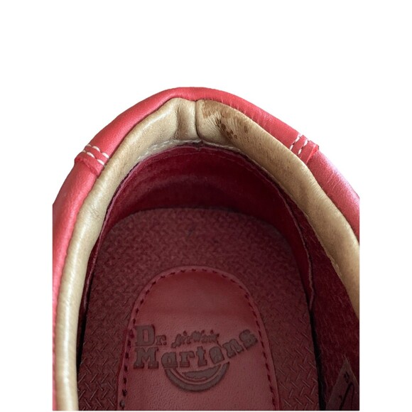 Men's DR. MARTENS 8A99 RED RARE Leather Lace up Oxford Air Cushion Shoe Size 7 - Picture 8 of 15
